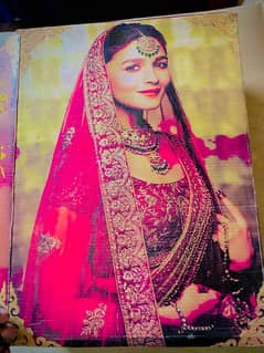 Red bridal barati langa  one time usde  10 by 10 condition all  oky