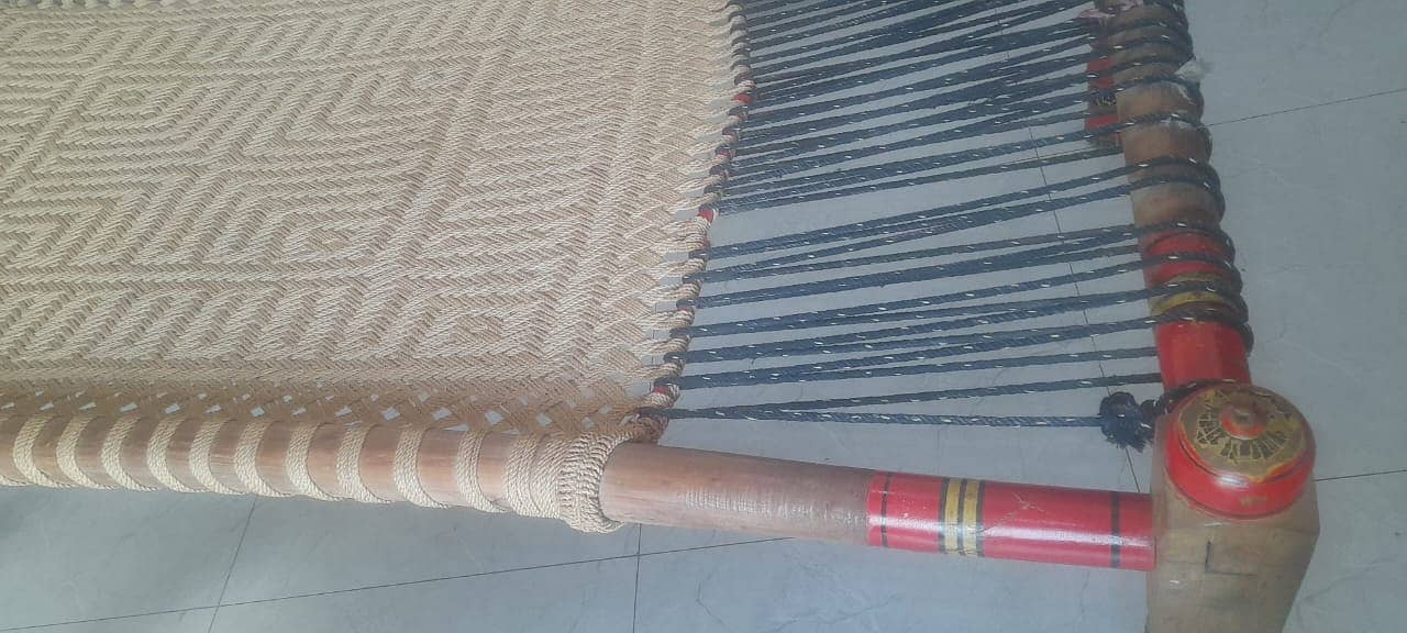 Wooden Charpai Used 3