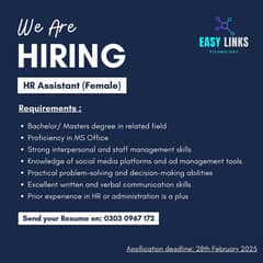 HR Assistant (Female)