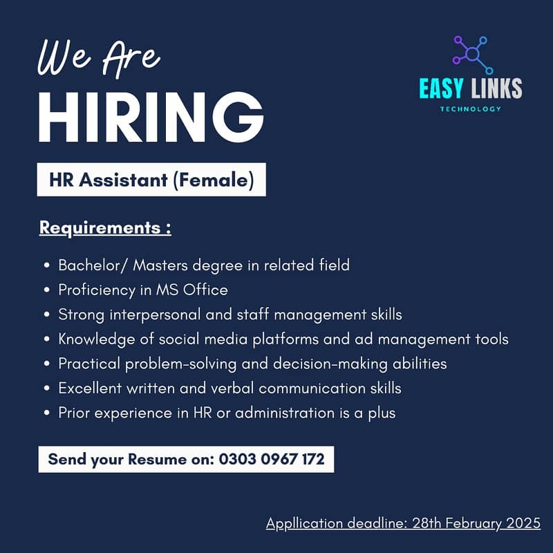 HR Assistant (Female) 0