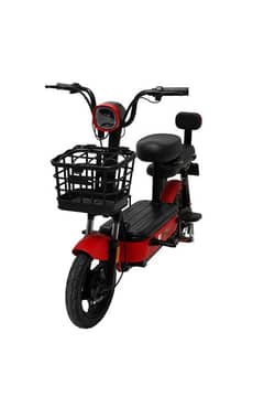 Stylish & Powerful Electric Bike – Eco-Friendly Ride with Basket