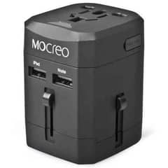 MOCREO 6A Dual USB Travel Wall Charger Power Adapter - AU/UK/US/EU/JP