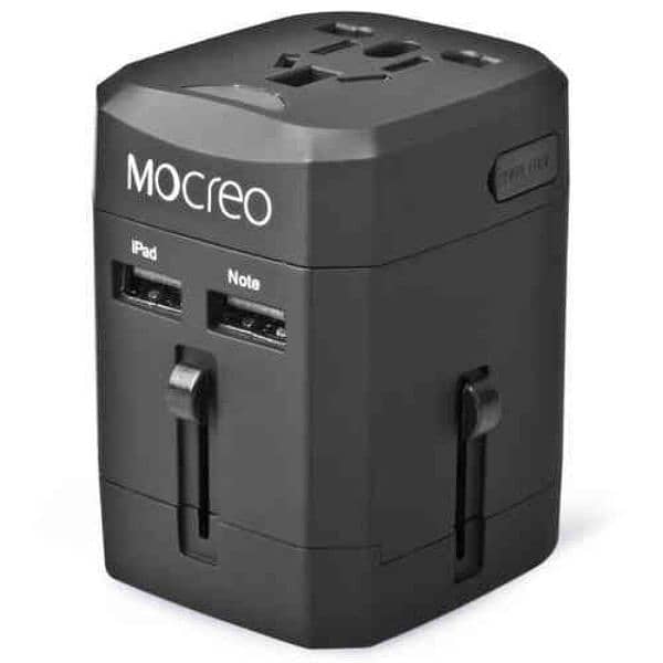 MOCREO 6A Dual USB Travel Wall Charger Power Adapter - AU/UK/US/EU/JP 0