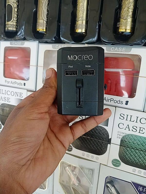 MOCREO 6A Dual USB Travel Wall Charger Power Adapter - AU/UK/US/EU/JP 2