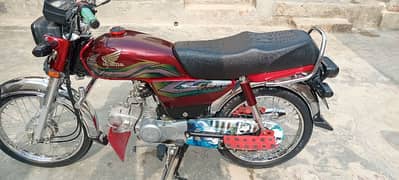 honda 70 CC 2023 modal new  with all item original  price final 135000