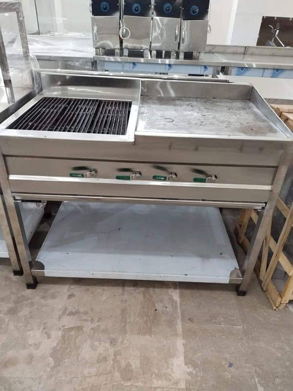 Fast food counter for sale, Hot plate, Fryer, Stoves, BBQ bhatti 6