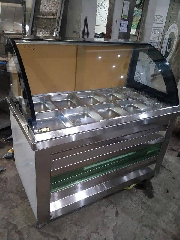 Fast food counter for sale, Hot plate, Fryer, Stoves, BBQ bhatti 8