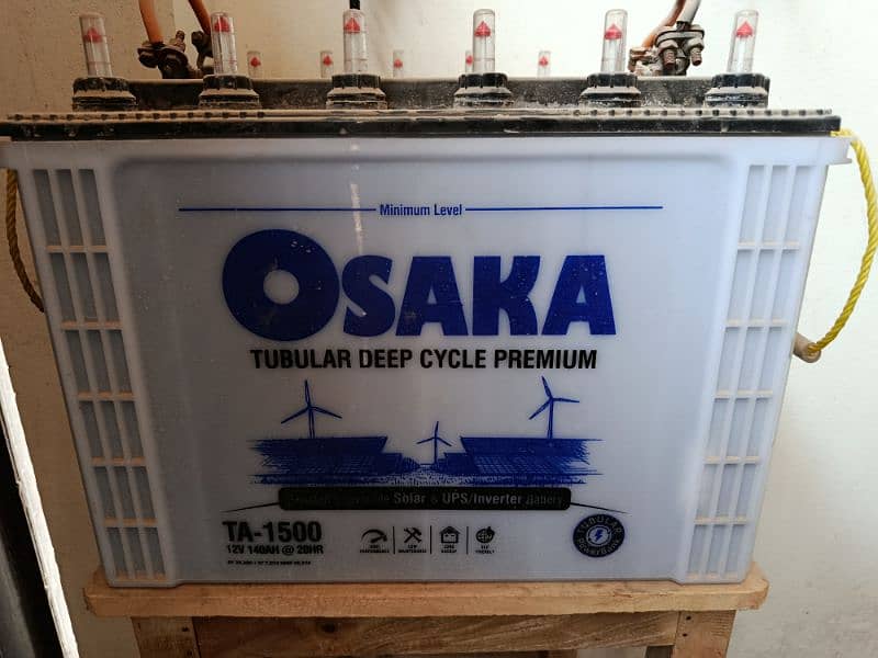 1500 Osaka Batteries Tall Tubular in warranty 2