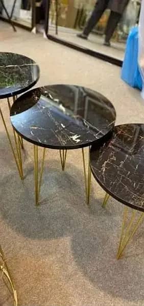 Nesting Tables - Marble table -  Round table 13