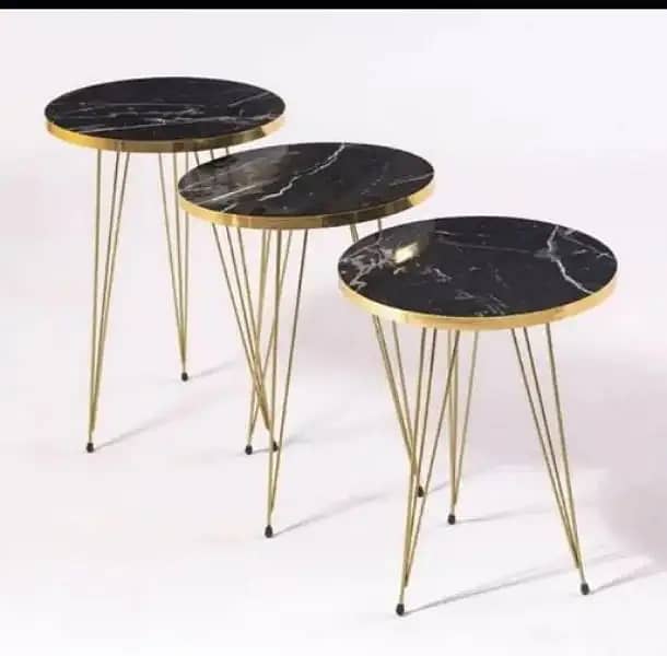 Nesting Tables - Marble table -  Round table 15