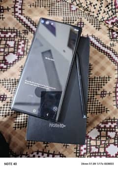 Samsung Note 10 plus 12 GB or 256 GB 10bye10 phone non pta