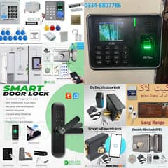 Zkteco Fingerprint Attendence machine with electric magnetic door loc