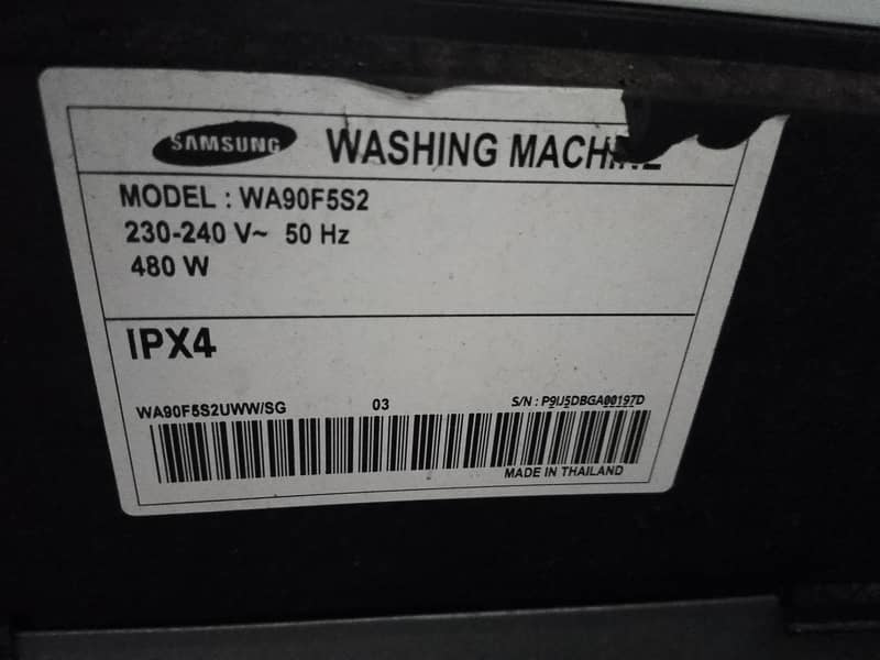 Samsung Automatic Washing Machine (WA90F5S2) 8