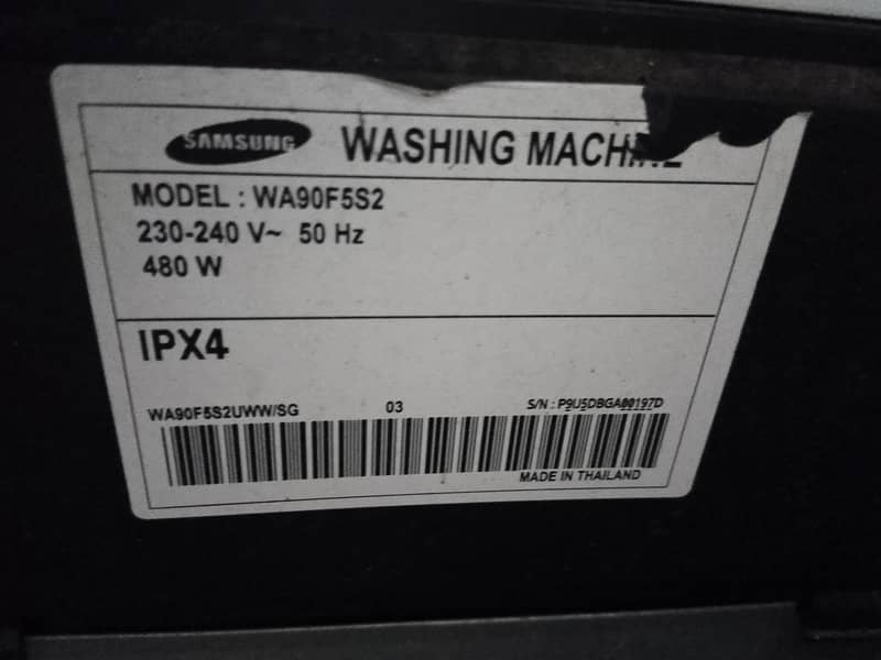 Samsung Automatic Washing Machine (WA90F5S2) 9