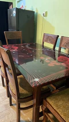 Dining table with set of 6chairs