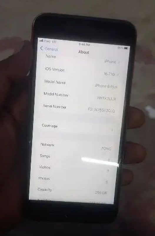 iPhone 8plus 256Gb Official PTA approved with orignal box 1