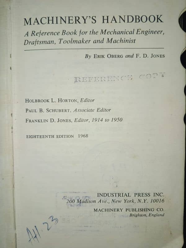 Machinery's Handbook 4