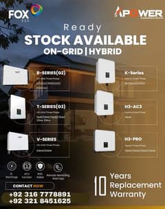 FOX ESS ONGRID/HYBRID INVERTERS 5KW-125KW