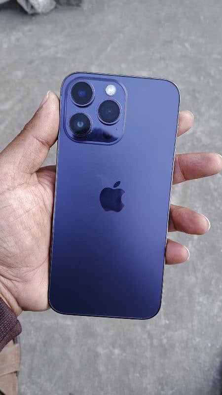 iPhone 14pro max purple 256gb 100 health 6