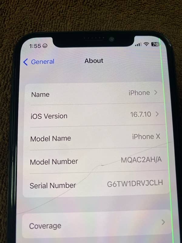 iPhone X 64gb pta 9