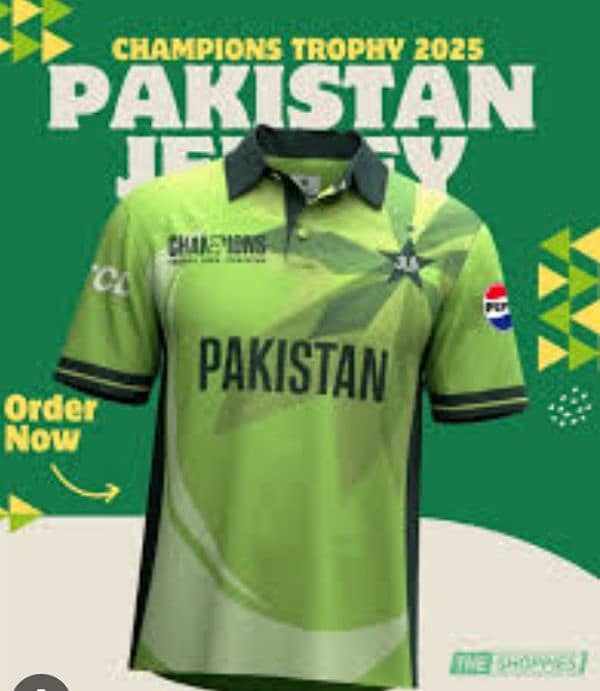 ICC CHAMPION TROPHY PAKISTAN TEAM OFFICIAL JERSEY 3