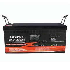 24 volts,230 Ampere Lithium Battery