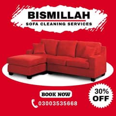 BISMILLAH  sofa carpet curtains matres wash cleaning  at home services