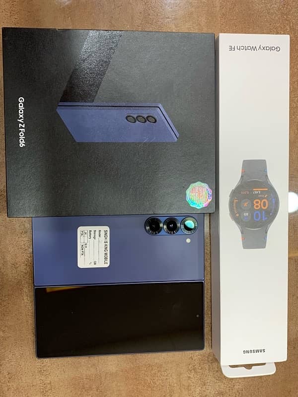 Z Fold 6 12/512 Offical Pta approved in warenty with free Galaxy watch 0