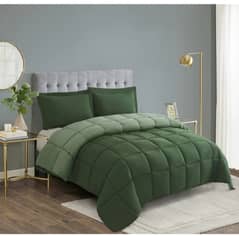 Plain Solid Color Quilt, Comforter, Thick And Fluffy Razai Duvet.