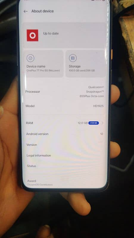 OnePlus 7t pro McLaren 12gb 256gb 6