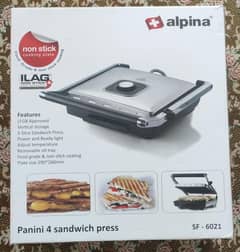 Alpina Switzerland Sandwich Maker Or Toaster