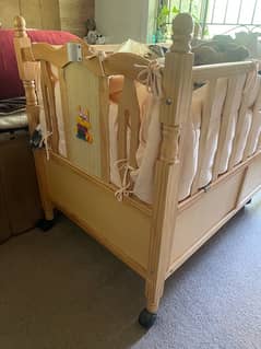 Wooden Cot & Playpen