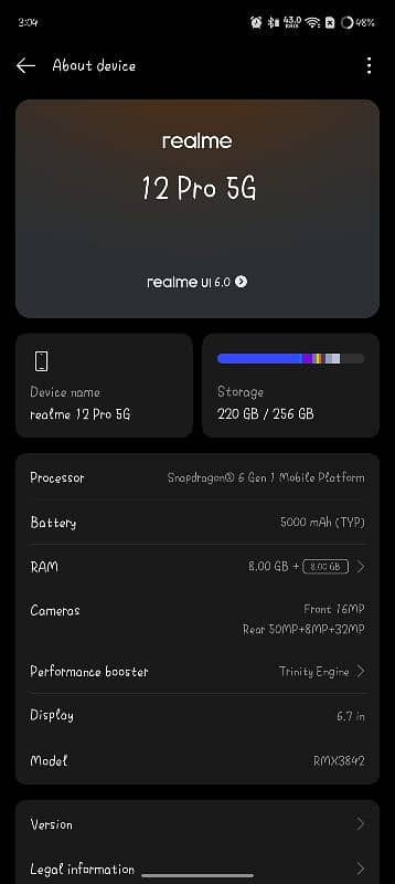 Gaming phone realme 12Pro 5G 8GB 256GB full gaming phone 1