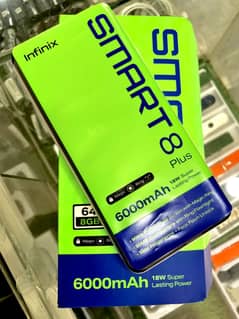 Infinix smart 8 plus Only box open Back sheet 10/10