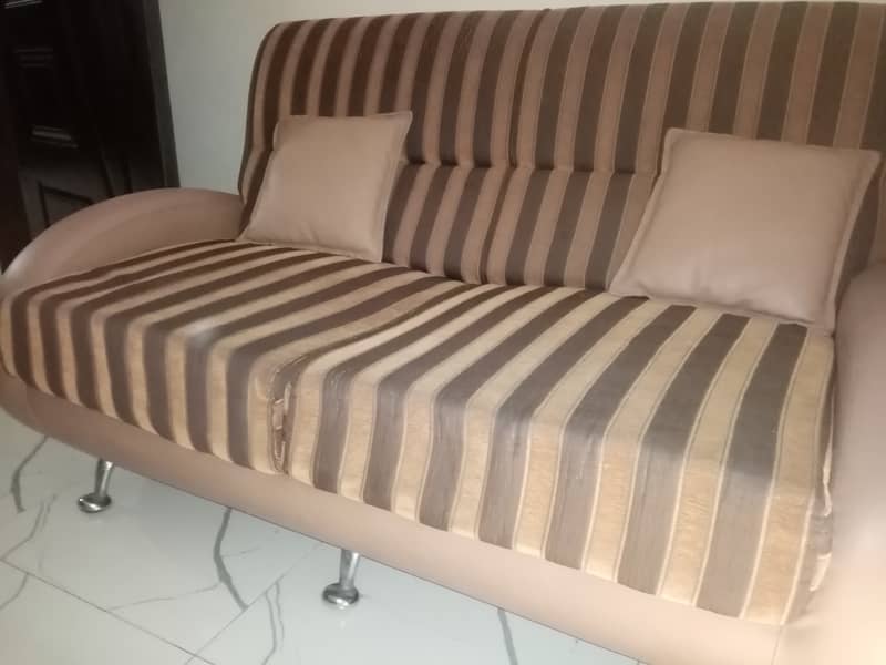 Cozy Sofa Two Seater with Leather Cushions 5