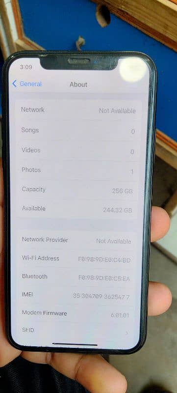 Iphone X 256gb Non PTA Whatever pack Esim Working 3