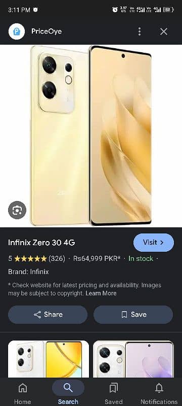 infinix zero 30 really good condition 0