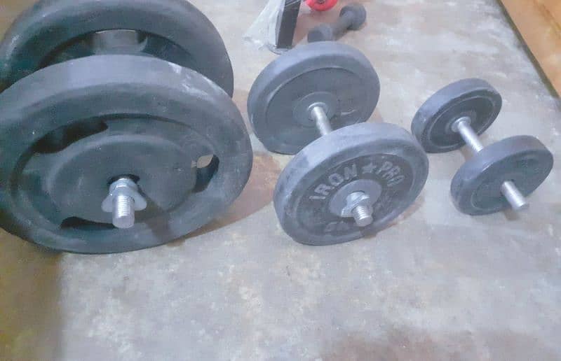 Multiple Gym bench, weight plates , Dumbells 3