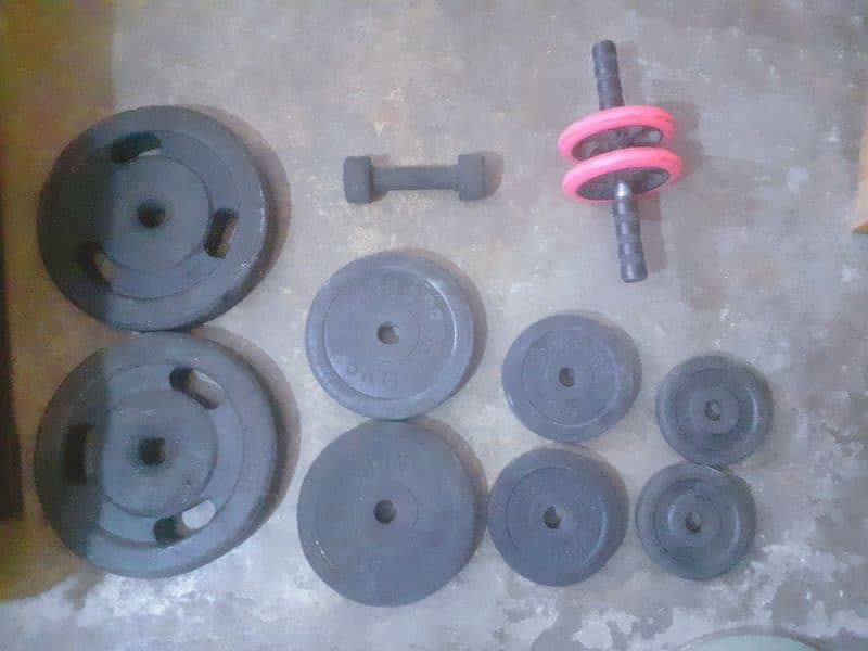 Multiple Gym bench, weight plates , Dumbells 4