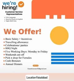 jobs offer for male and female