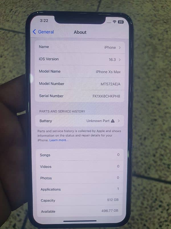 iphone xs max 512gb PTA aproved 0