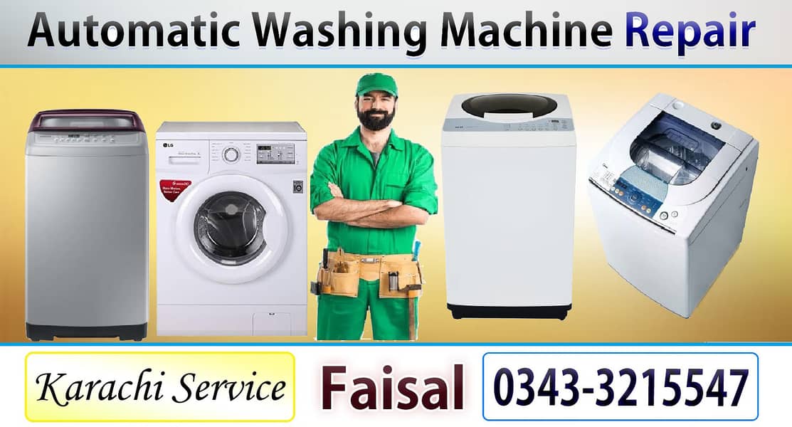 Automatic Washing Machine Expert Repair Home Service All Karachi 0