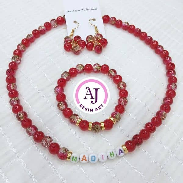 handmade beaded jewelry set 0