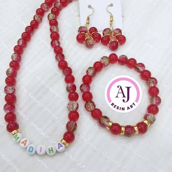 handmade beaded jewelry set 3