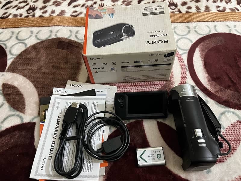 SONY HANDYCAM CAMCORDER CX-440 4