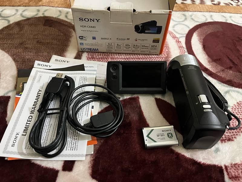 SONY HANDYCAM CAMCORDER CX-440 7