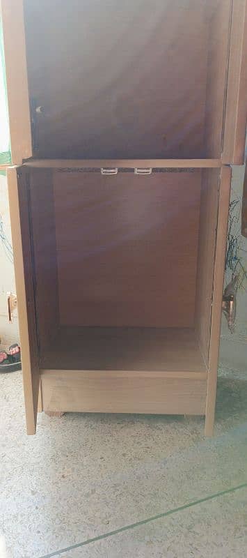 2 door wood kid wardrobe/ divider 2