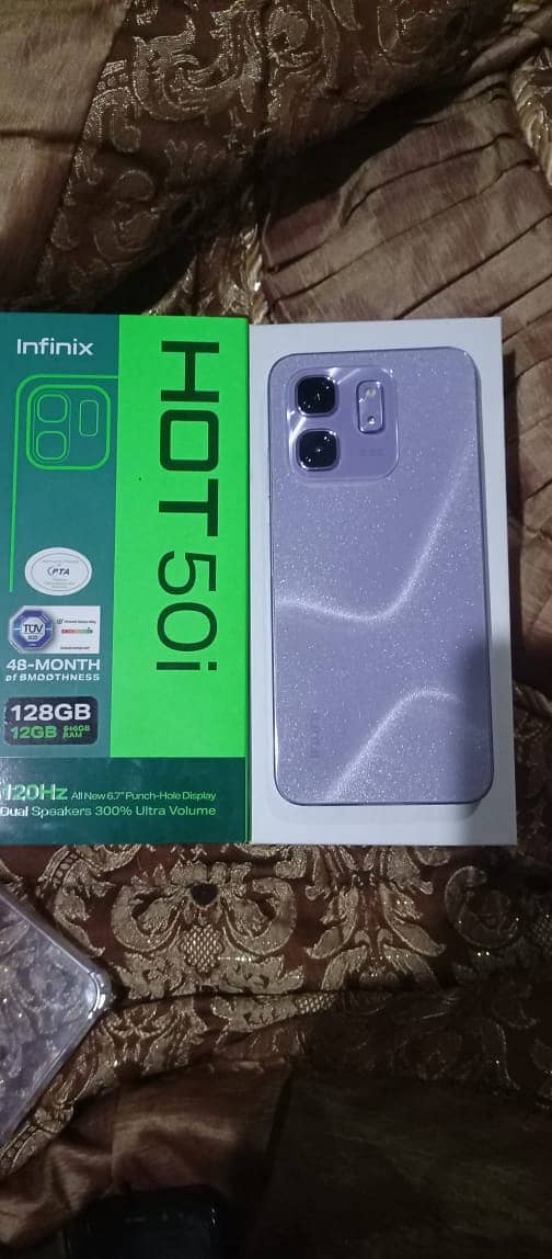 Infinix hot 50i pin pack 12gb 128 gb 3