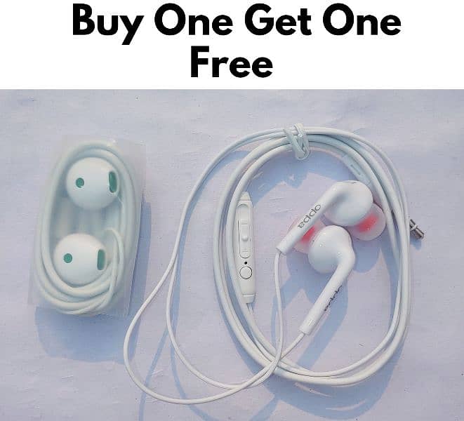 New Oppo + ST-12 Premium Quality Handfree | Buy One Get One Free | 1