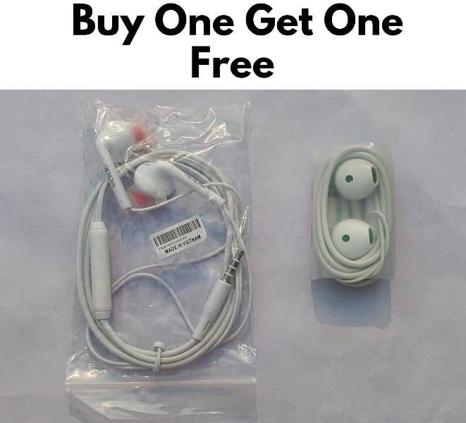 New Oppo + ST-12 Premium Quality Handfree | Buy One Get One Free | 2